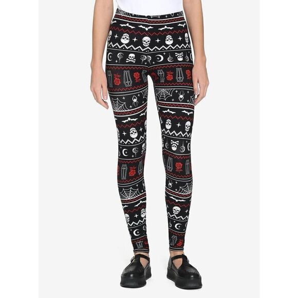 Creepy Fair Isle Leggings (Sz Lg) - Picture 1 of 6
